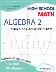 High School Algebra 2 - Math Skills Mastery Lumos tedBook