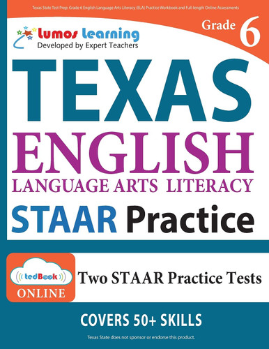 Texas State Test Prep: Grade 6 English Language Arts Literacy