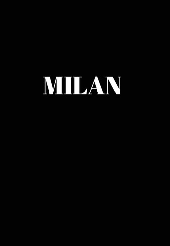 Milan: Hardcover Black Decorative Book for Decorating Shelves Coffee