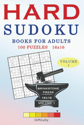 Hard Sudoku Books for Adults: Volume 1