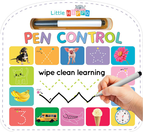 Write & Wipe Pen Control - Children's Novelty Learning Board Book -