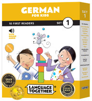 German for Kids: Beginner Learning Set of 10 First Reader Books with