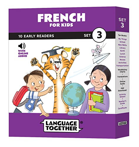 French for Kids Set 3: 10 Early Reader Books with Online Audio
