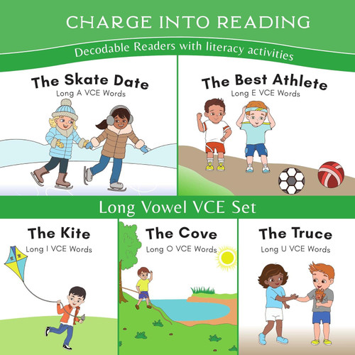 Charge into Reading Stage 4: Long Vowel VCE Decodable Reader Set