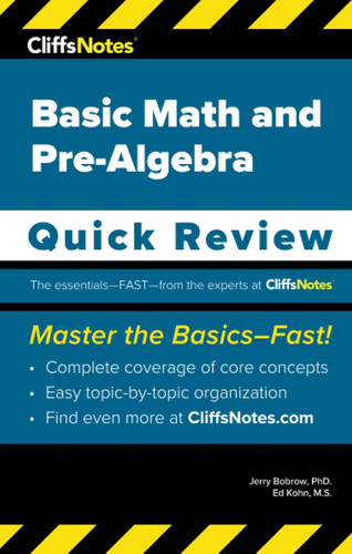CliffsNotes Basic Math & Pre-Algebra: Quick Review