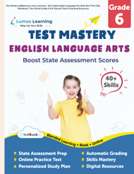 Test Mastery tedBook by Lumos Learning - 6th Grade English Language