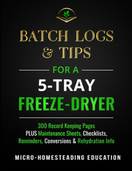 Batch Logs & Tips for a 5-Tray Freeze-Dryer