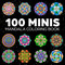 100 Mini Mandalas: A Mandala Coloring Book for Adults and Kids with