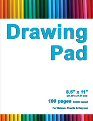 Drawing Pad: 8.5" X 11" Personalized Drawing Sketchbook 100 pages