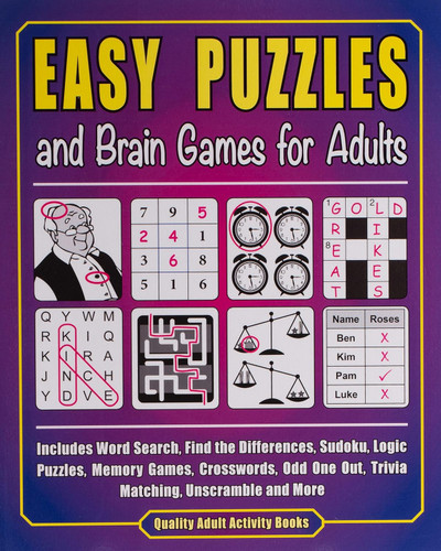 Easy Puzzles and Brain Games for Adults