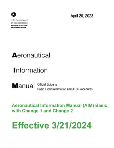 2024 Aeronautical Information Manual