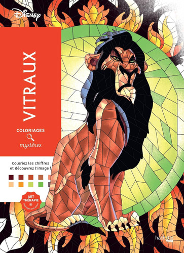Coloriages mysteres Disney - Vitraux