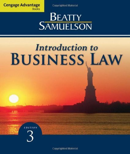 Introduction To Business Law By Jeffrey F Beatty