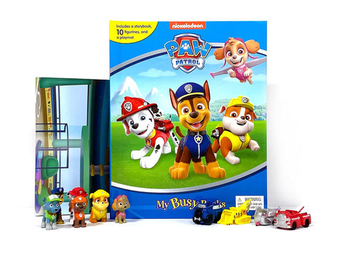 Phidal - Nickelodeon Paw Patrol My Busy Book -10 Figurines and a