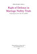 Right of Defence in Marriage Nullity Trials: A Study Based on CIC