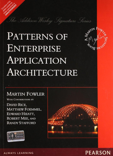 Pearsonn Patterns Of Enterprise Application Architecture