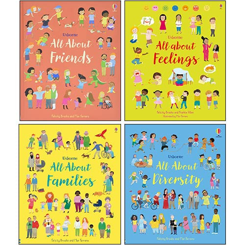Usborne All About Feelings Friends and Families My First Books 4 Book