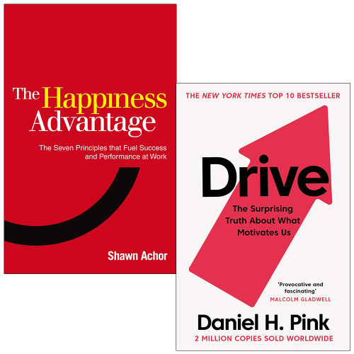 The Happiness Advantage Drive Daniel H Pink 2 Books Collection Set