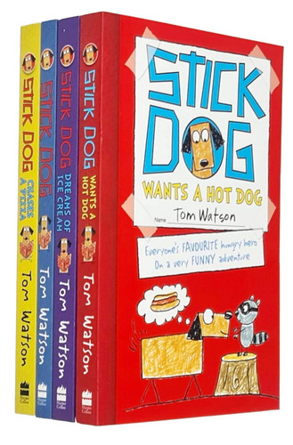 Stick Dog Series Tom Watson Collection 4 Books Set