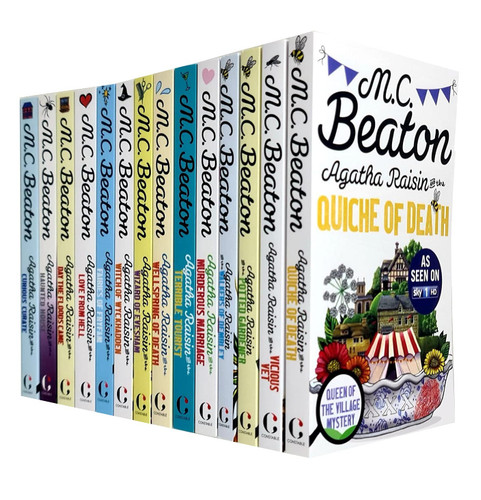 Agatha Raisin Series 14 Books Collection Set By M C Beaton