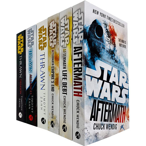 Star Wars Thrawn Series & Aftermath Trilogy 6 Books Collection Set by