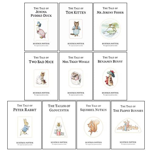 Peter Rabbit Library 10 Books Collection Set By Beatrix Potter