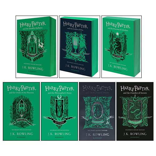 Harry Potter House Slytherin Series 7 Books Collection Set By J.K.
