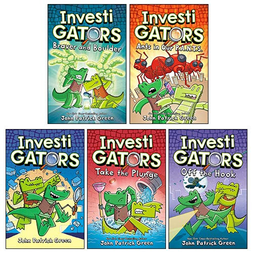 InvestiGators Series 5 Books Collection Set By John Patrick Green