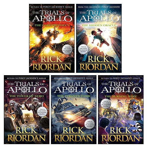 Trials of Apollo Series 5 Books Collection Set By Rick Riordan
