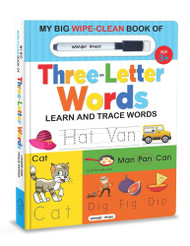 My Big Wipe And Clean Book of Three Letter Words for Kids: Learn And