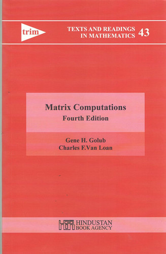Matrix Computations 4Th Edn