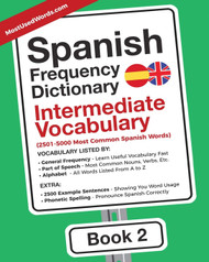 Spanish Frequency Dictionary - Intermediate Vocabulary: 2501-5000