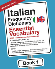 Italian Frequency Dictionary - Essential Vocabulary: 2500 Most Common