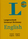 Langenscheidt English-Turkish Turkish-English Universal Dictionary