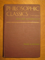 Philosophic Classics Vol. 1: Thales to Ockham 2nd. Ed.