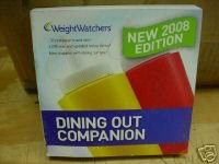 New 2008 Edition Weight Watchers Dining Out Companion