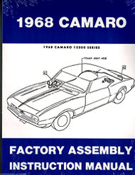 1968 Camaro & RS SS Z28 Factory Assembly Manual Reprint