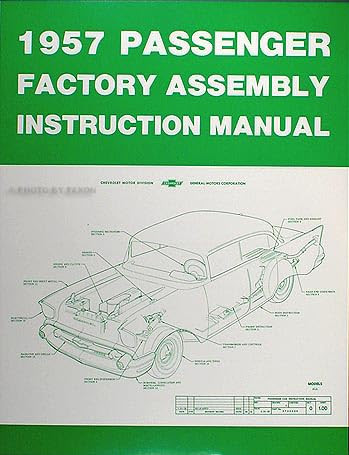 1957 Chevrolet Car Assembly Manual Reprint