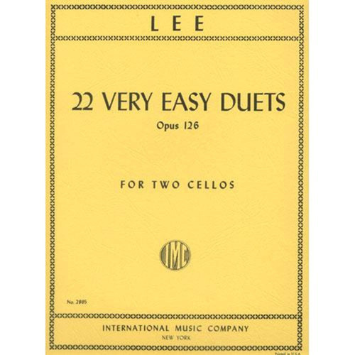 Lee Sebastian - 22 Very Easy Duets Op 126 - Two Cellos -