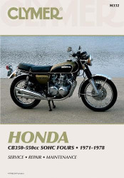 Honda CB350F CB400F CB500 CB550 Clymer Repair Manual