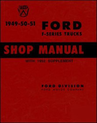 1949-52 Ford Truck Service Shop Repair Manual (with Decal)