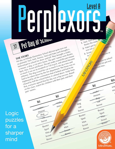 MindWare Perplexors: Level A Math Games Book - Encourages Deductive