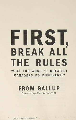first break all the rules