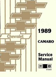 1989 Camaro 2 Vol. Set Factory Repair Shop & Service Manual -