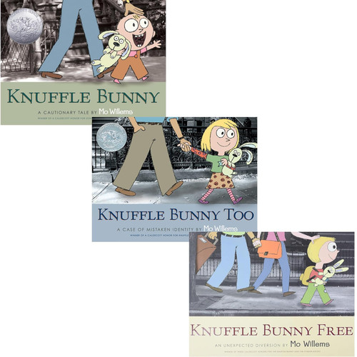 Mo Willems Knuffle Bunny Book Set of 3 - [Knuffle Bunny