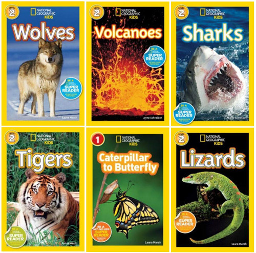 National Geographic Kids Readers 6 Book Set