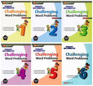 Singapore Math Challenging Word Problems Complete 6 Books Set