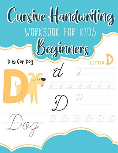 Cursive Handwriting Workbook for Kids Beginners