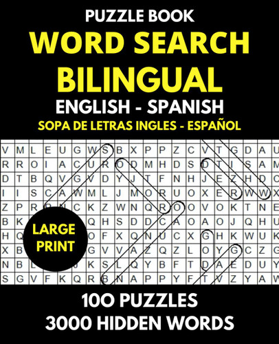 Word Search Bilingual English - Spanish