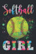 Softball Girl: Softball Journal For Girls Watercolor